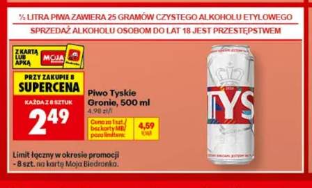 Piwo Tyskie Gronie