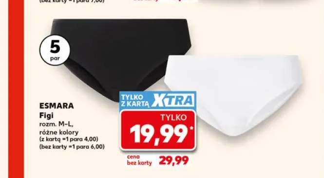 Figi damskie Esmara 5-pak
