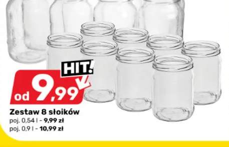 Zestaw 8 słoików 0,54 l