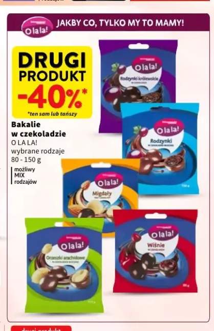 Bakalie w czekoladzie O lala! Rodzynki królewskie +4 warianty