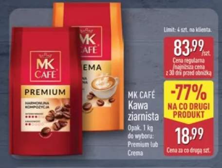 Kawa ziarnista MK Café Crema +1 wariant