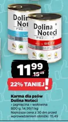 Karma dla psów Dolina Noteci Premium wołowina +1 wariant