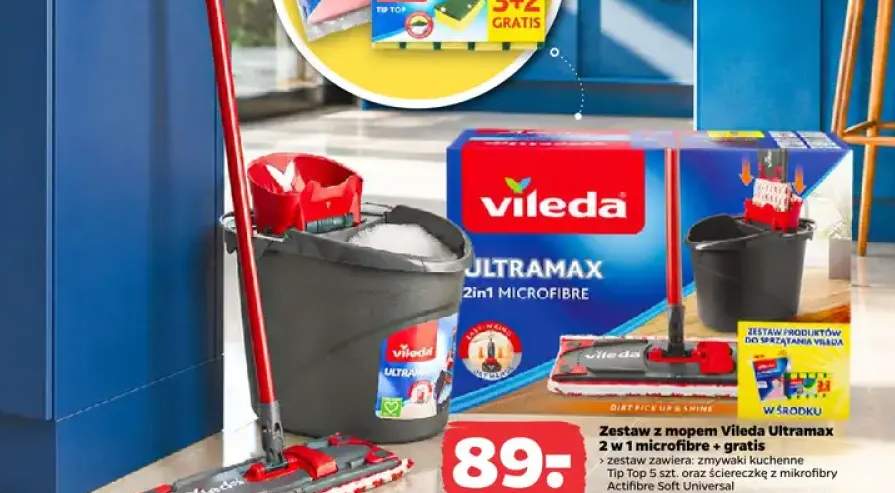 Zestaw z mopem Vileda Ultramax 2 w 1 microfibre
