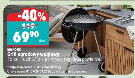 Grill ogrodowy węglowy MG Home