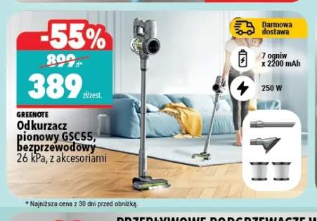 Odkurzacz pionowy bezprzewodowy Greenote GSC55