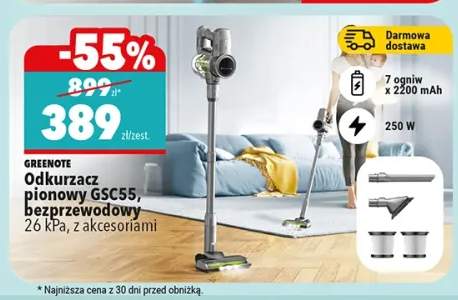 Odkurzacz pionowy bezprzewodowy Greenote GSC55