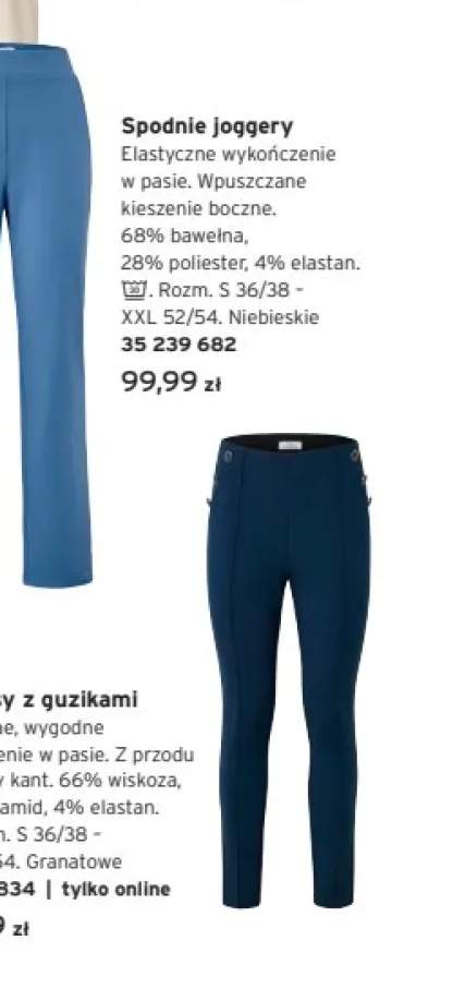Rozszerzane legginsy Tchibo