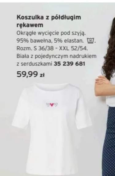 Koszulka damska z półdługim rękawem Tchibo