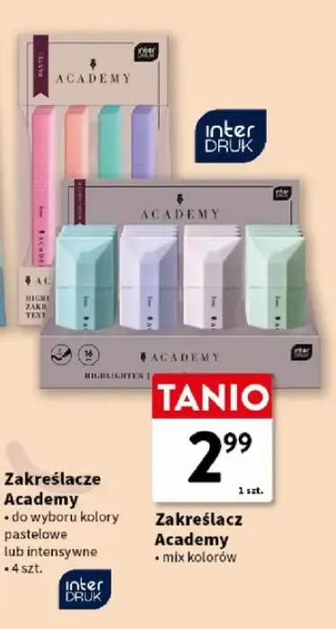 Zakreślacz pastelowy Interdruk Academy +1 wariant