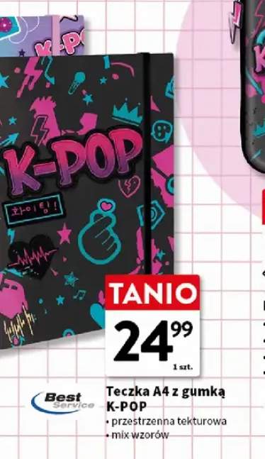 Teczka A4 z gumką K-POP przestrzenna tekturowa