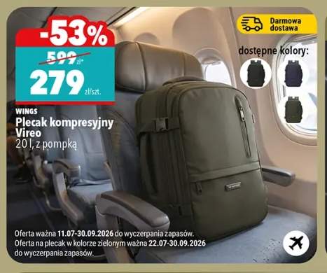 Plecak kompresyjny WINGS Vireo 20 l