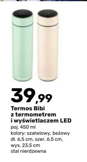 Termos Bibi z termometrem i wyświetlaczem LED 450 ml