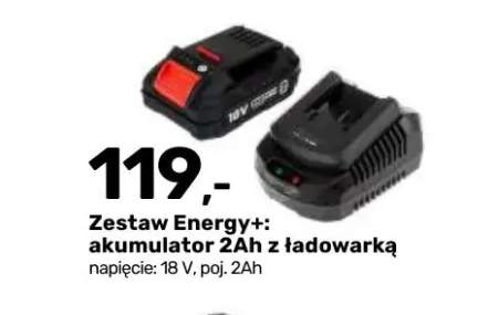 Zestaw akumulator 2Ah z ładowarką Graphite Energy+
