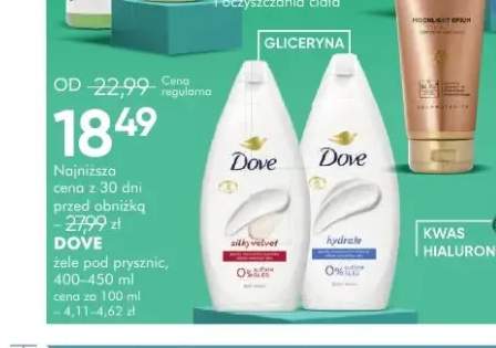 Żel pod prysznic Dove Silky Velvet +1 wariant