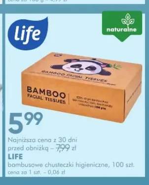 Bambusowe chusteczki higieniczne Life Bamboo