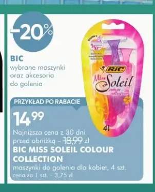Maszynki do golenia dla kobiet Bic Miss Soleil Colour Collection