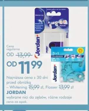 Nić dentystyczna Jordan Whitening +1 wariant