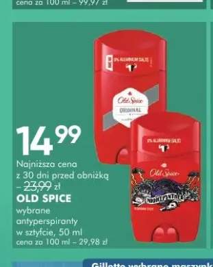Antyperspirant w sztyfcie Old Spice Original +1 wariant