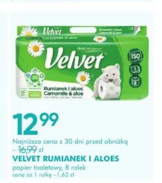 Papier toaletowy Velvet Rumianek i Aloes