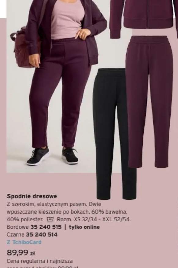Spodnie dresowe czarne Tchibo +1 wariant