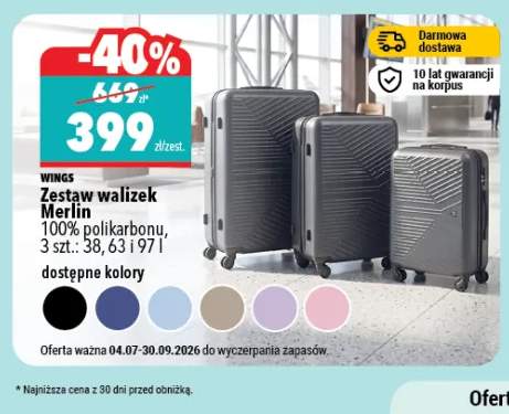 Zestaw walizek Wings Merlin