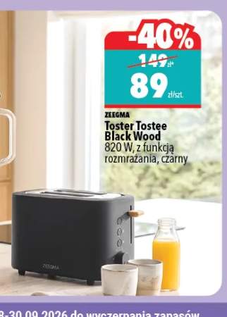 Toster Zeegma Tostee Black Wood