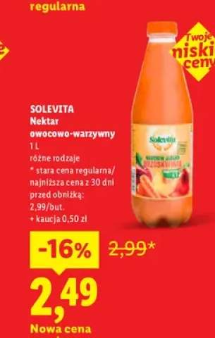 Nektar owocowo-warzywny Solevita