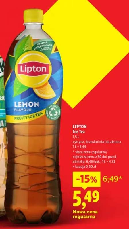 Napój herbaciany Lipton Ice Tea brzoskwinia +2 warianty