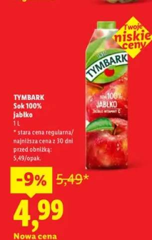 Sok jabłko Tymbark 100%