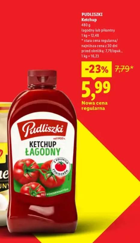 Ketchup pikantny Pudliszki +1 wariant