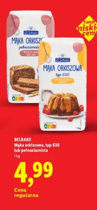 Mąka orkiszowa Belbake typ 630 +1 wariant