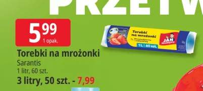 Torebki na mrożonki Jan Niezbędny 1 l 60-pak +1 wariant