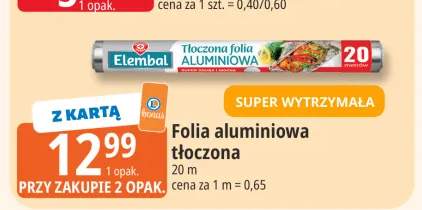 Folia aluminiowa tłoczona Elembal