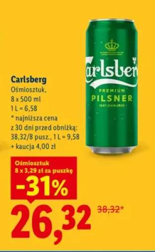 Piwo Carlsberg 8-pak