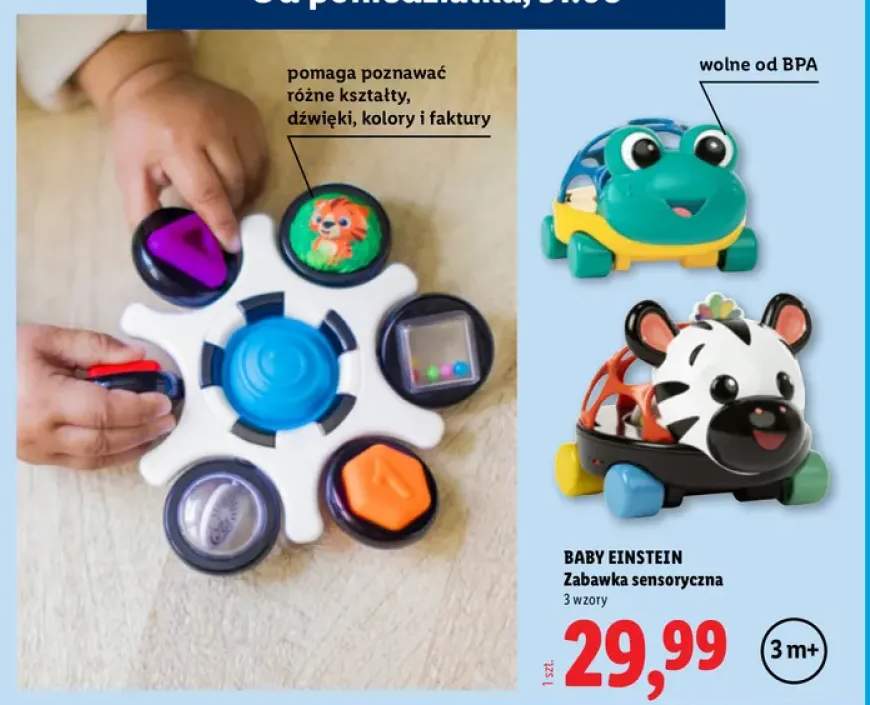 Zabawka sensoryczna Baby Einstein żaba +2 warianty