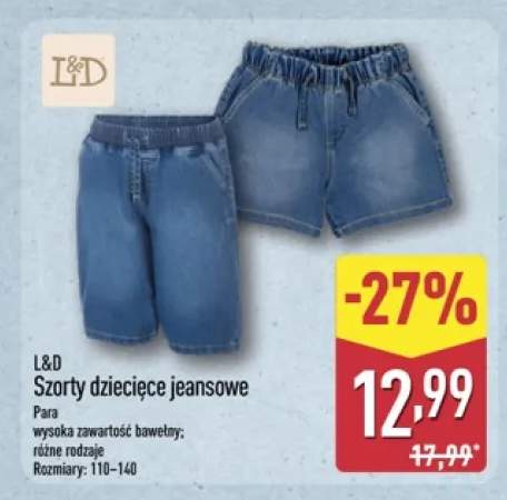 Szorty dziecięce jeansowe L & D