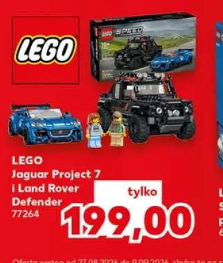 Klocki LEGO Jaguar Project 7 i Land Rover Defender 77264