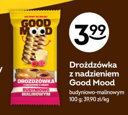 Drożdżówka z nadzieniem budyniowo-malinowym Good Mood