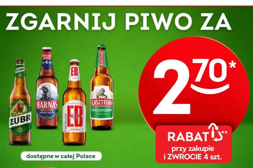 Piwo Żubr +3 warianty
