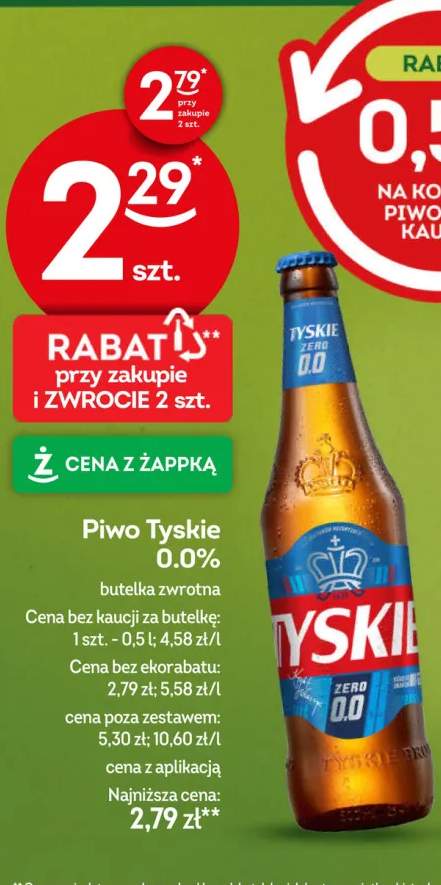 Piwo bezalkoholowe Tyskie