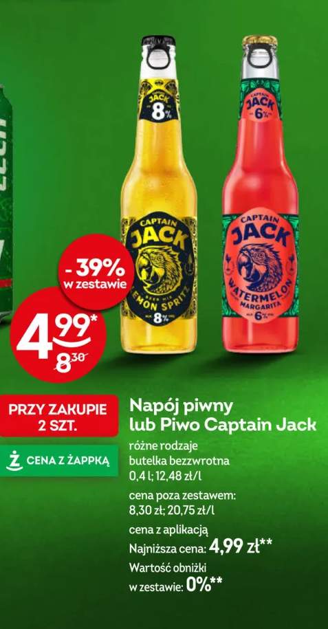 Piwo Captain Jack Lemon Spritz +1 wariant