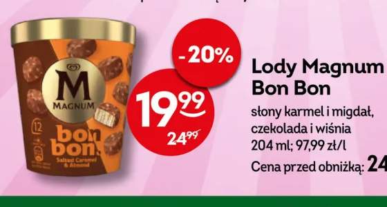 Lody Magnum Bon Bon słony karmel i migdał +1 wariant