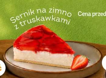 Sernik na zimno z truskawkami Słodka Pracownia
