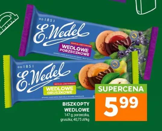 Biszkopty Wedlowe E.Wedel porzeczkowe +1 wariant