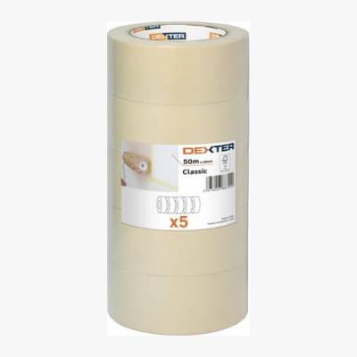 Zestaw 5 taśm maskujących 48 mm x 50 m Dexter