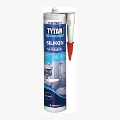 Silikon sanitarny Euroline bezbarwny 280 ml Tytan