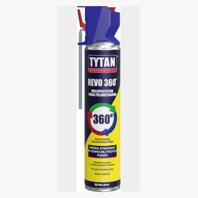 Piana montażowa poliuretanowa Revo 360 wielopozycyjna 780 ml Tytan