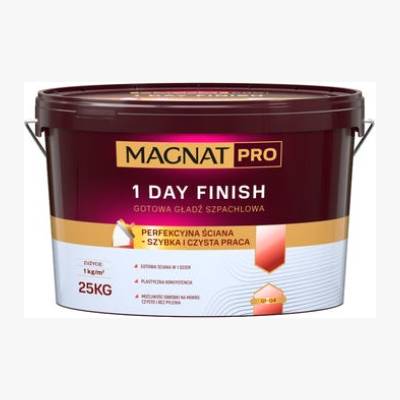Gotowa gładź szpachlowa Magnat 1 Day Finish 25 kg