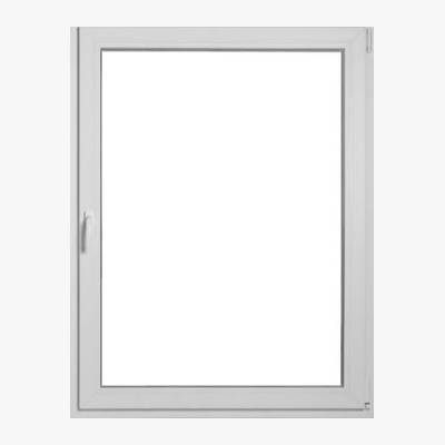Okno PCV 2-szybowe fasadowe O14 białe 865x1135 mm rozwierno-uchylne do wewnątrz prawe