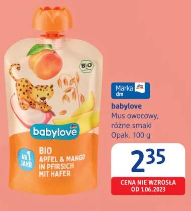 Mus owocowy babylove